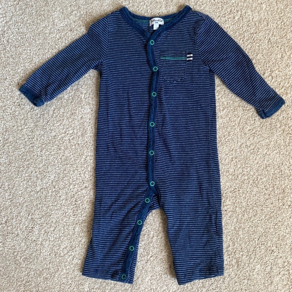Splendid Navy Stripe Baby Romper